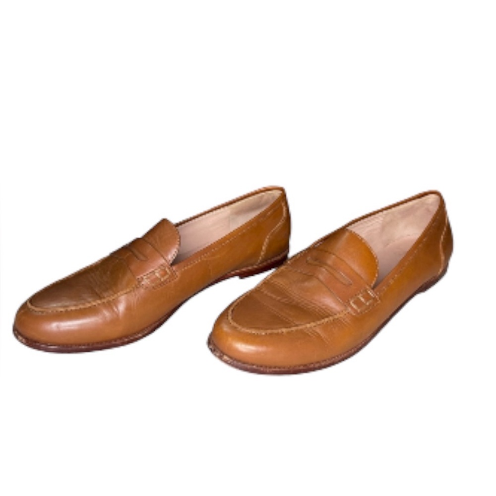 J. Crew leather slip on shoes